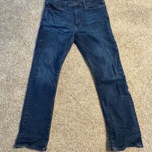 J. Crew Flex Men's Dark Blue Straight Jeans 30”